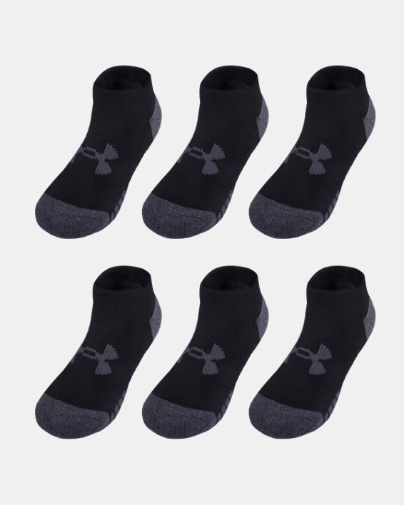 Boys' UA Performance Tech 6-Pack Socks, Black, pdpMainDesktop image number 0